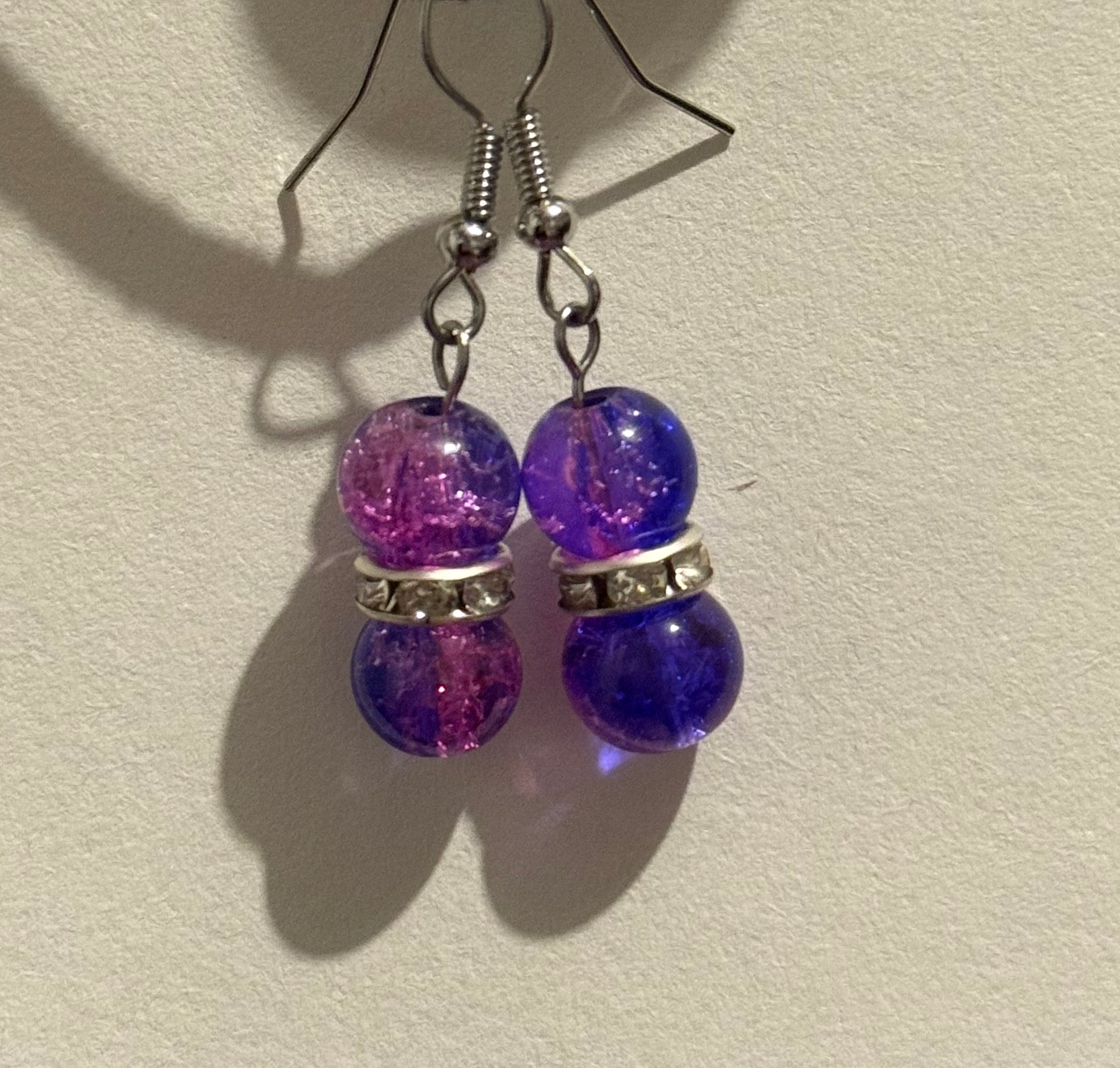 Multicoloured bead earrings