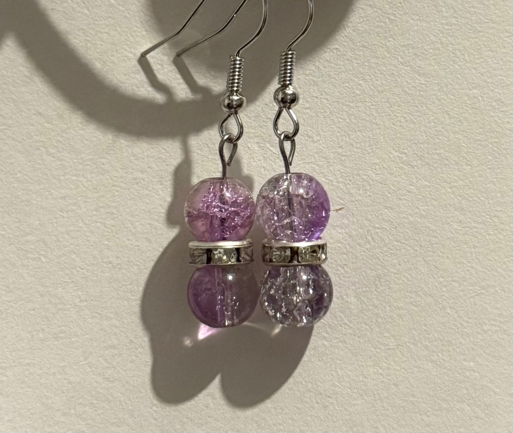 Multicoloured bead earrings