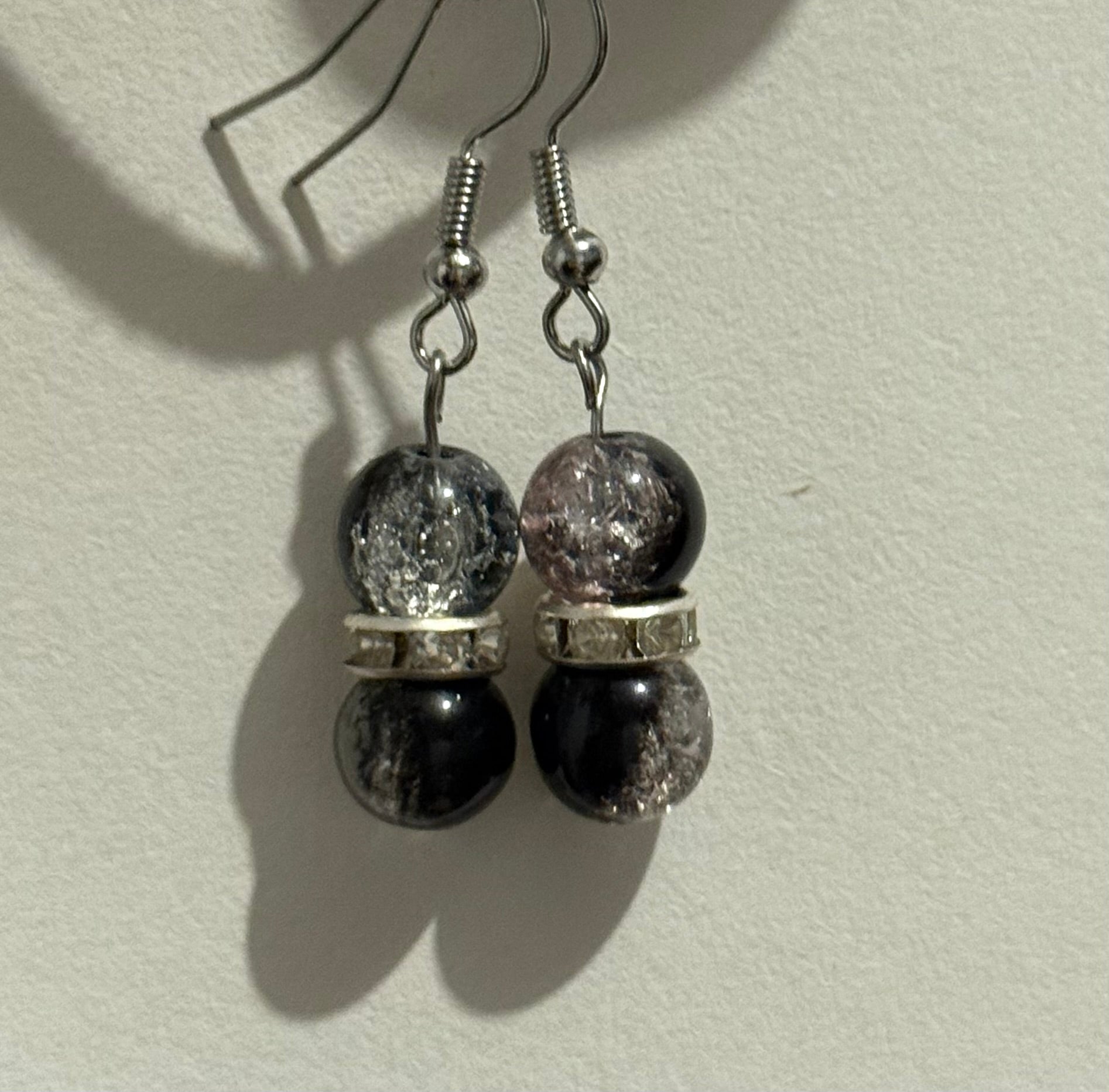 Multicoloured bead earrings